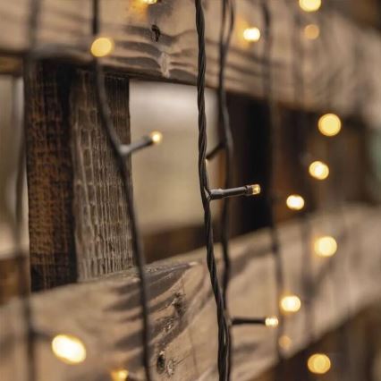 Instalație LED de Crăciun de exterior 50xLED/5m IP44 alb cald