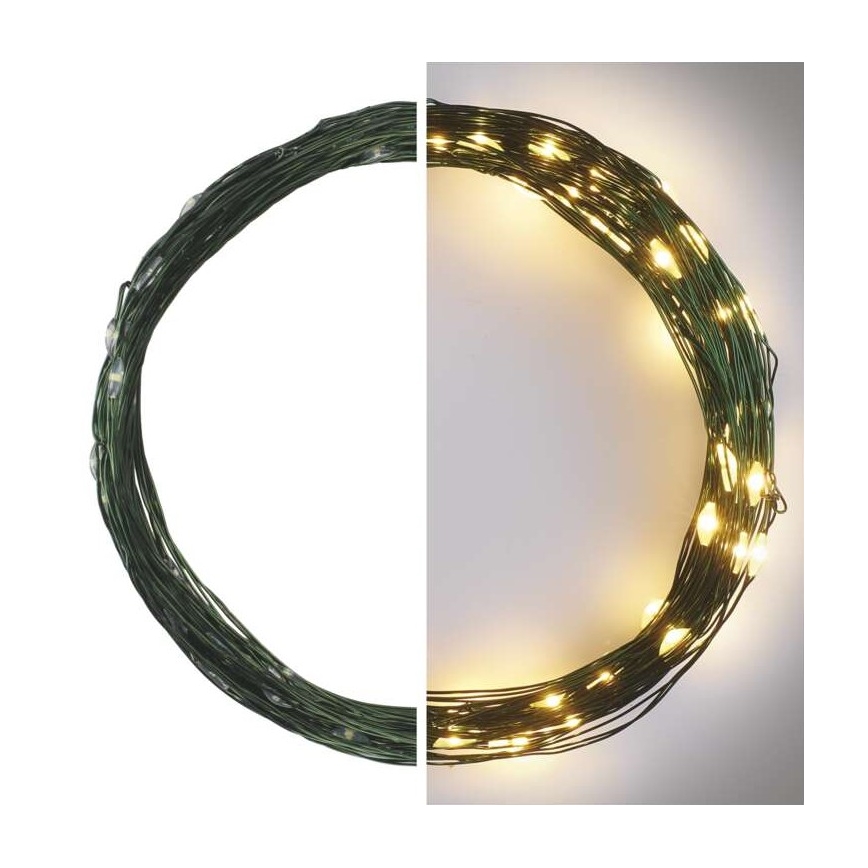 Instalație LED de Crăciun de exterior 75xLED/12,5m IP44 alb cald