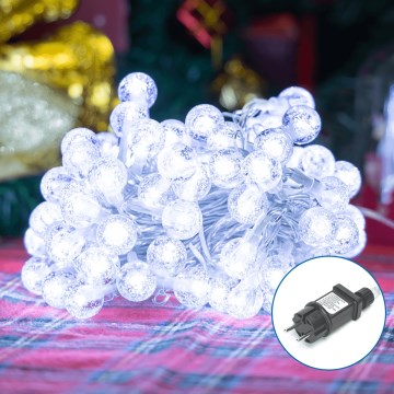 Instalație LED de Crăciun de exterior Aigostar 100xLED/8 funcții 13m IP44 alb rece