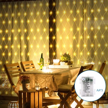 Instalație LED de Crăciun de exterior Aigostar 100xLED/8 funcții 4,5x1,5m IP44 alb cald