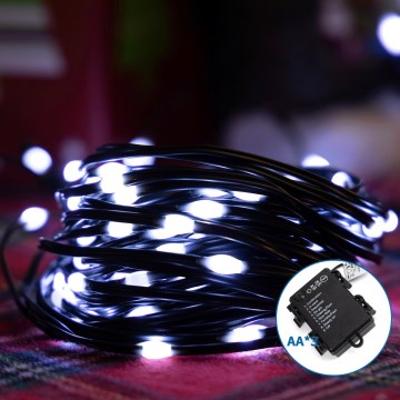 Instalație LED de Crăciun de exterior Aigostar 150xLED/8 funcții 15,3m IP44 alb rece