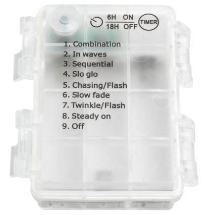 Instalație LED de Crăciun de exterior Aigostar 200xLED/8 funcții 6x1,5m IP44 alb rece