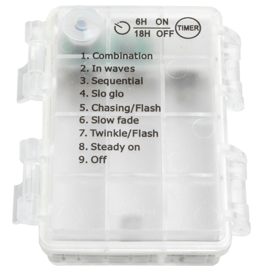 Instalație LED de Crăciun de exterior Aigostar 200xLED/8 funcții 6x1,5m IP44 alb rece