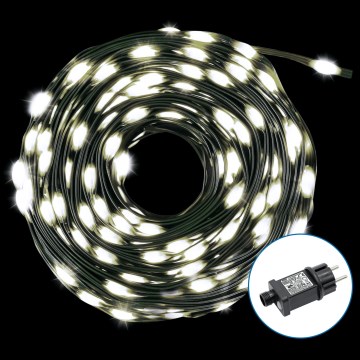 Instalație LED de Crăciun de exterior Aigostar 300xLED/8 funcții 33m IP44 alb rece