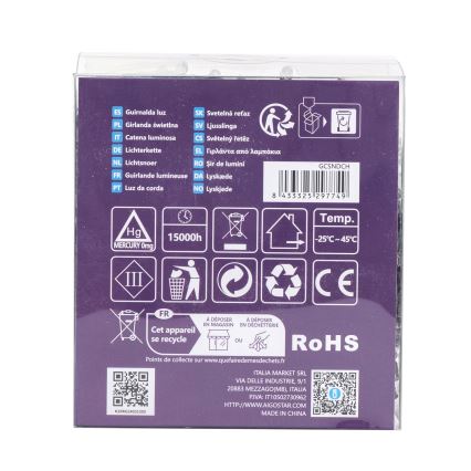 Instalație LED de Crăciun de exterior Aigostar 300xLED/8 funcții 3xAA 15,3m IP44 multicolor