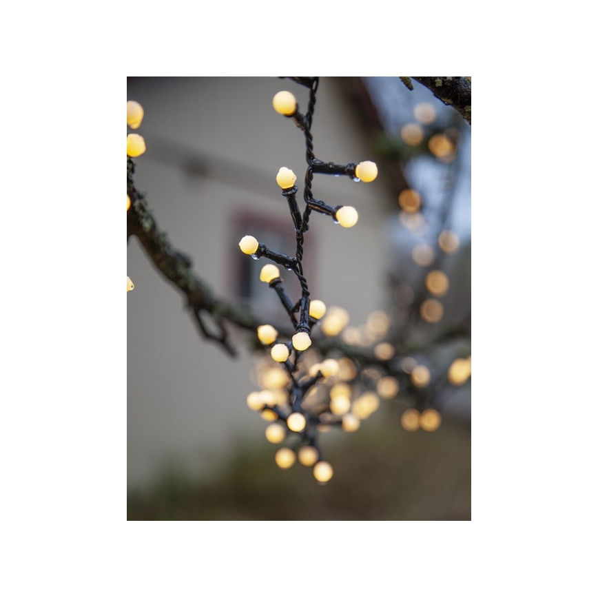 Instalație LED de Crăciun de exterior 300xLED/8 funcții 11m IP44 alb cald Eglo