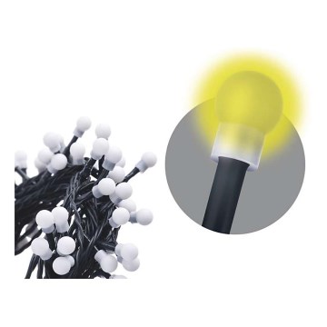 Instalație LED de Crăciun de exterior CHAIN 80xLED 13m IP44 alb cald