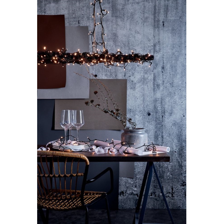 Instalație LED de Crăciun de exterior 540xLED 11,9m IP44 alb cald Eglo