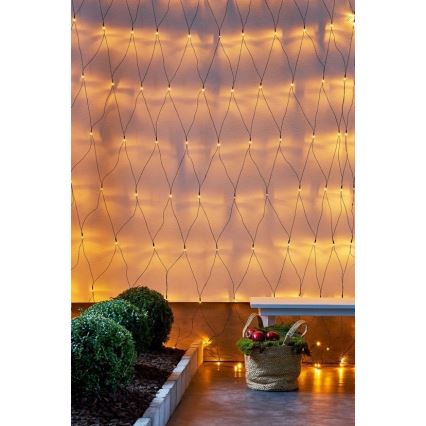 Instalație LED de Crăciun de exterior Eglo 160xLED 2m IP44 alb cald