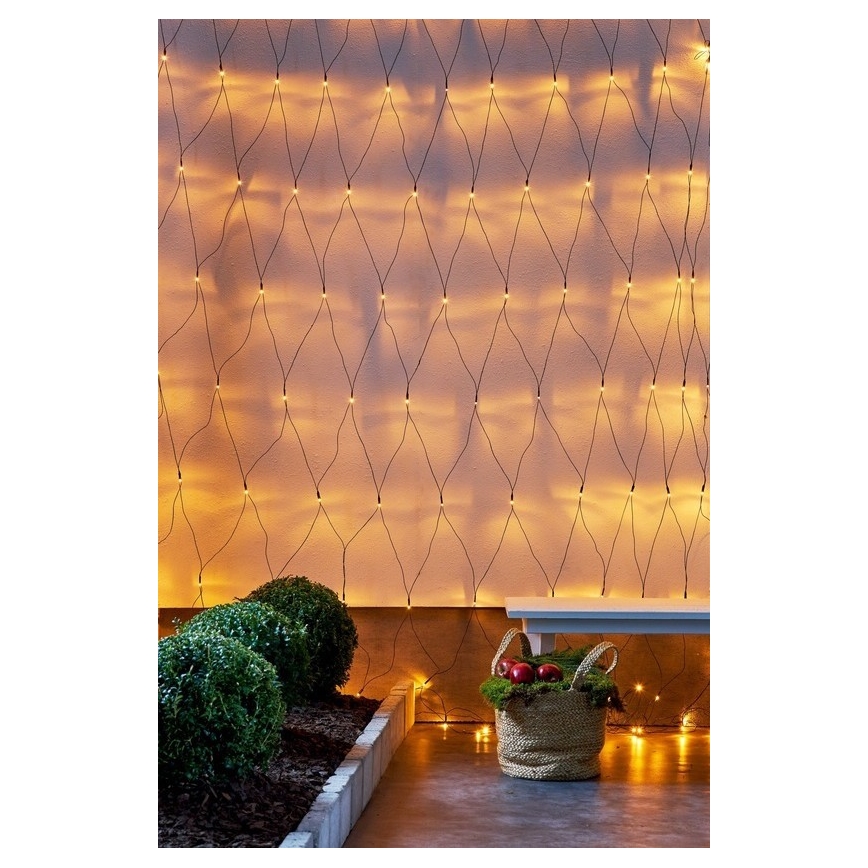 Instalație LED de Crăciun de exterior Eglo 160xLED 2m IP44 alb cald