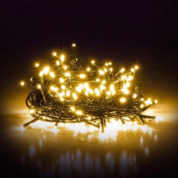 Instalație LED de exterior pentru Crăciun, 1000 LED, 105 m, alb cald, IP44