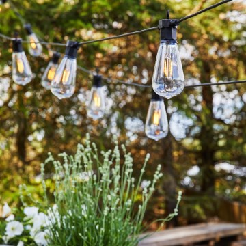 Instalație LED decorativă de exterior Markslöjd 107293 GARLAND GARDEN 10xLED 5,5m IP44