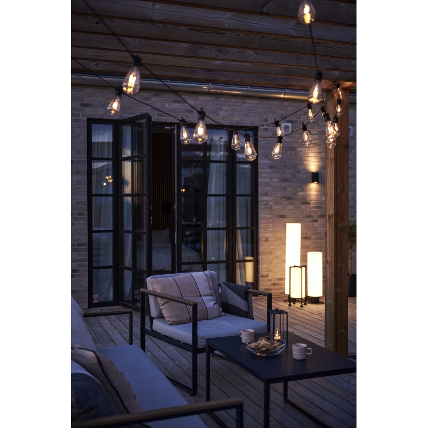 Instalație LED decorativă de exterior Markslöjd 107293 GARLAND GARDEN 10xLED 5,5m IP44