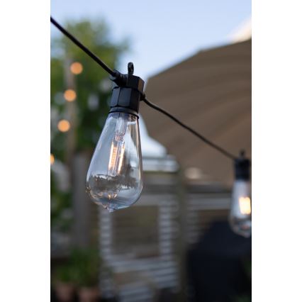 Instalație LED decorativă de exterior Markslöjd 107293 GARLAND GARDEN 10xLED 5,5m IP44