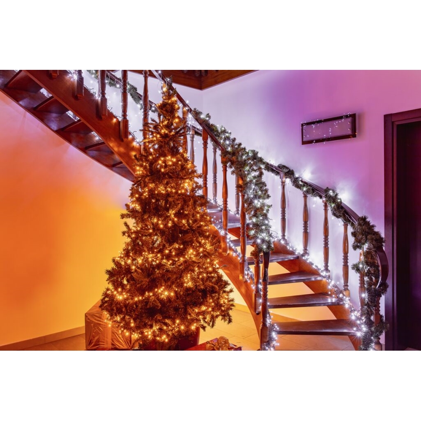 Instalație LED RGB de Crăciun de exterior 250xLED 20 m IP44 Wi-Fi Twinkly TWS250GOP-BEU