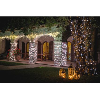 Instalație LED RGB de Crăciun de exterior 250xLED 20 m IP44 Wi-Fi Twinkly TWS250GOP-BEU