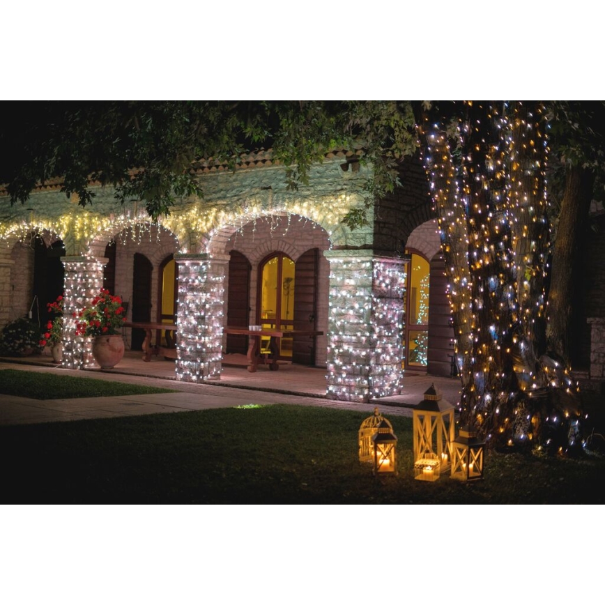 Instalație LED RGB de Crăciun de exterior 250xLED 20 m IP44 Wi-Fi Twinkly TWS250GOP-BEU