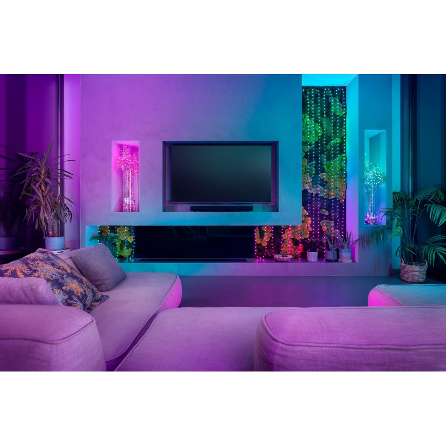 Instalație LED RGB dimabilă de Crăciun Twinkly CANDIES 100xLED 8 m USB Wi-Fi