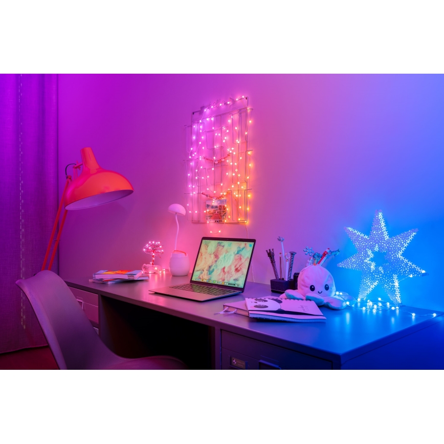 Instalație LED RGB dimabilă de Crăciun Twinkly CANDIES 100xLED 8 m USB Wi-Fi