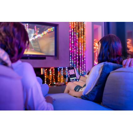 Instalație LED RGB dimabilă de Crăciun Twinkly CANDIES 100xLED 8 m USB Wi-Fi