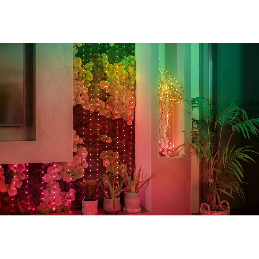 Instalație LED RGB dimabilă de Crăciun Twinkly CANDIES 100xLED 8 m USB Wi-Fi