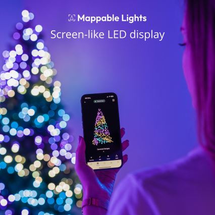 Instalație LED RGB dimabilă de Crăciun Twinkly CANDIES 100xLED 8 m USB Wi-Fi