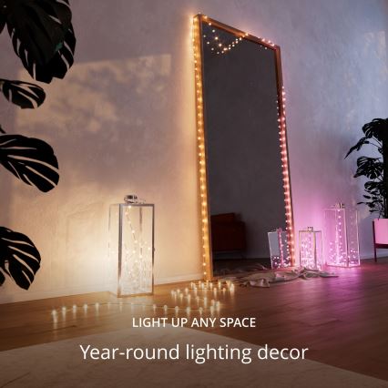 Instalație LED RGB dimabilă de Crăciun Twinkly CANDIES 100xLED 8 m USB Wi-Fi