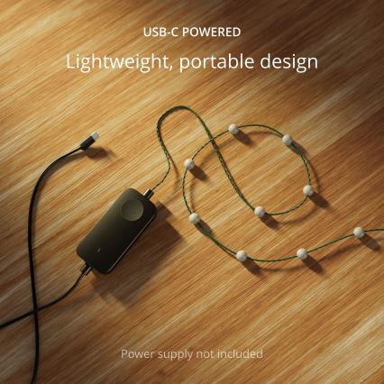 Instalație LED RGB dimabilă de Crăciun Twinkly CANDIES 100xLED 8 m USB Wi-Fi