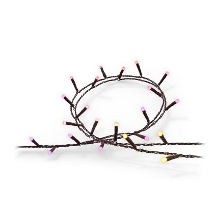 Instalație LED RGBW dimabilă de exterior de Crăciun Philips HUE WHITE AND COLOR AMBIANCE 250xLED 24,4 m 2000-6500K IP54