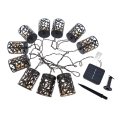 Instalație LED solară 10xE12/3,65m 600 mAh IP44 alb cald