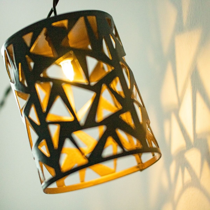 Instalație LED solară 10xE12/3,65m 600 mAh IP44 alb cald