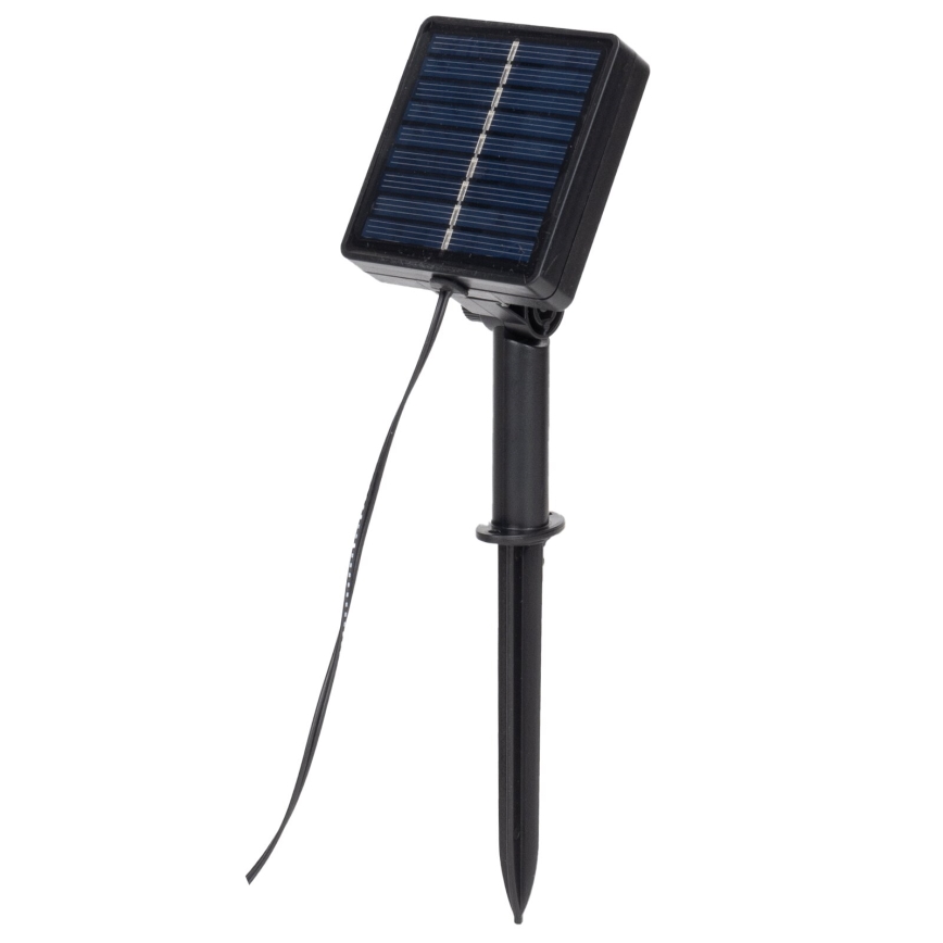 Instalație LED solară Aigostar 100xLED/12m IP65 300 mAh alb cald eucalipt
