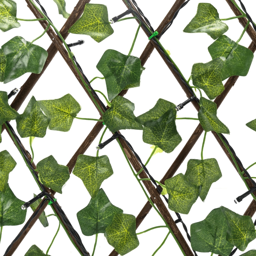 Instalație LED solară Aigostar 56xLED/2x0,4m IP65 300 mAh alb cald iederă