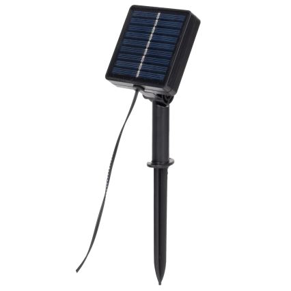 Instalație LED solară Aigostar 60xLED/4m IP65 300 mAh alb cald măslin