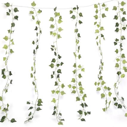 Instalație LED solară Aigostar 70xLED/4x1m IP65 300 mAh alb cald iederă