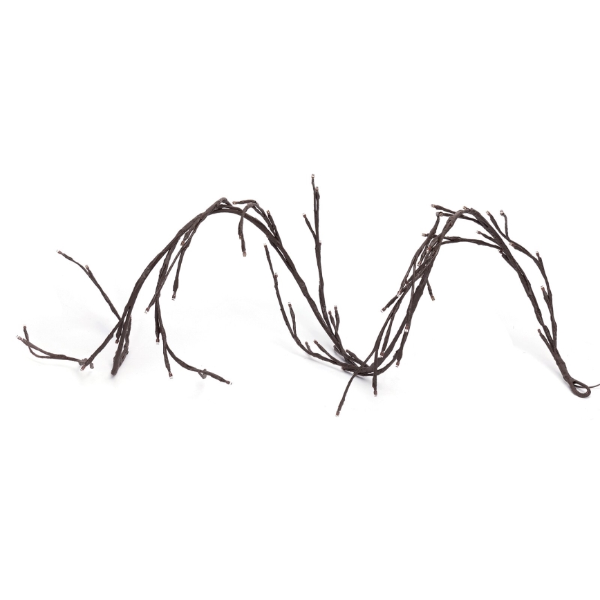 Instalație LED solară Aigostar 72xLED/4m IP65 300 mAh alb cald ramuri