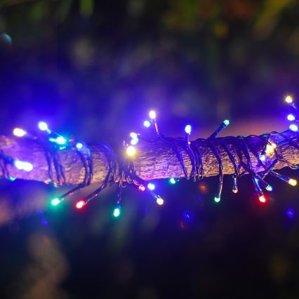 Instalație LED solară de Crăciun Aigostar 100xLED/8 funcții 12m IP65 multicolor