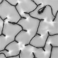 Instalație luminoasă conectabilă 100xLED/10m IP44 alb rece negru