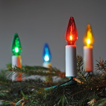 Instalație luminoasă de Crăciun FELICIA 16xE10 13,5 m multicoloră, Fabricată în Cehia