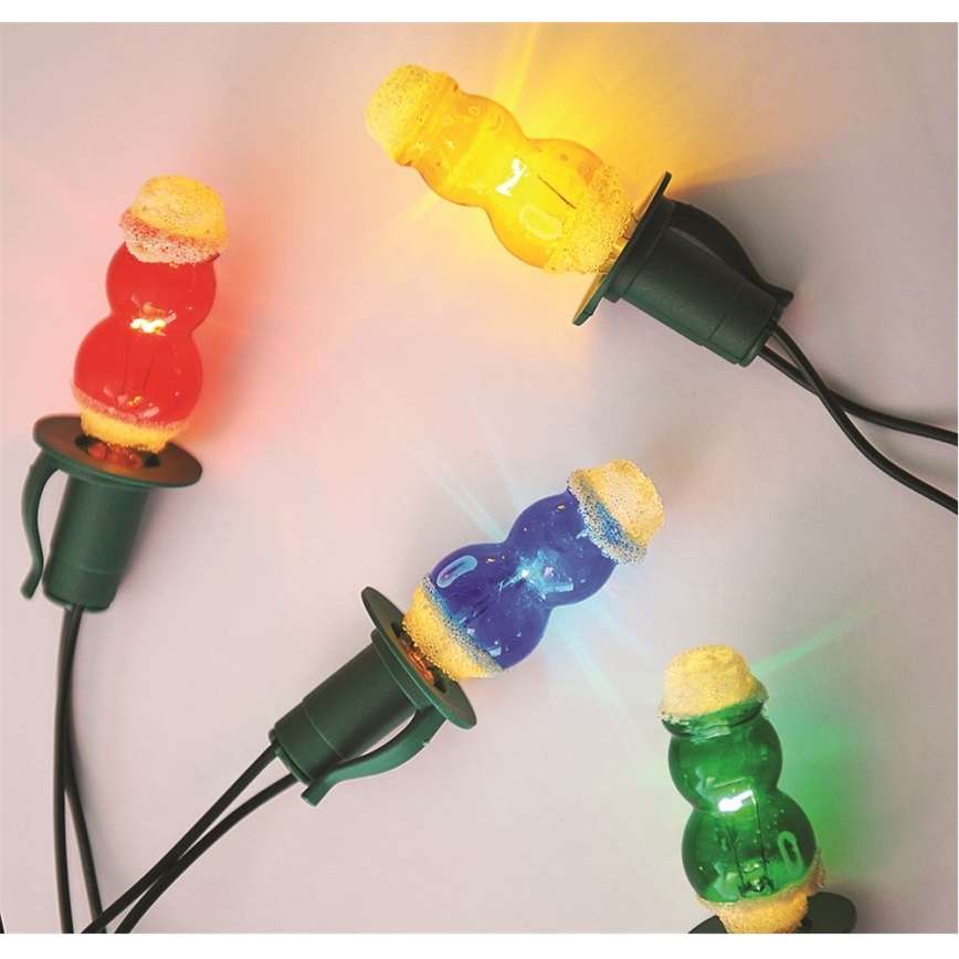 Instalație luminoasă de Crăciun FIGURINE, 12x E10, 10,7 m, Fabricat în Cehia