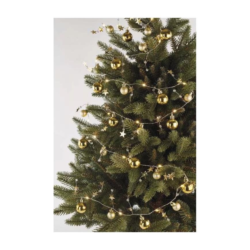 Instalație luminoasă LED de Crăciun 20xLED/2xAA 2,2 m alb cald
