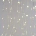 Instalație luminoasă LED de Crăciun pentru exterior, 240 LED/8 funcții, 6,7 m, IP44, alb cald
