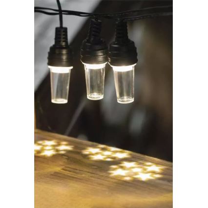 Instalație luminoasă LED de exterior 10xLED/9,5 m IP44 alb rece