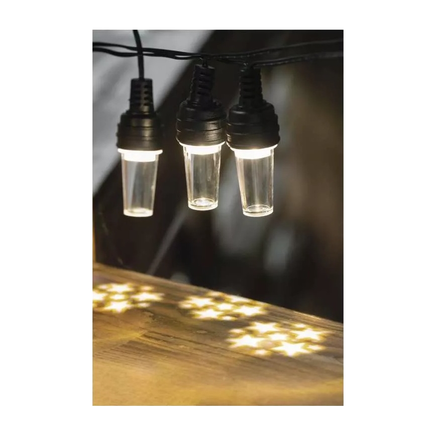 Instalație luminoasă LED de exterior 10xLED/9,5 m IP44 alb rece