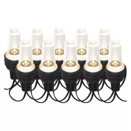 Instalație luminoasă LED de exterior pentru Crăciun 10xLED/9,5 m IP44 alb rece