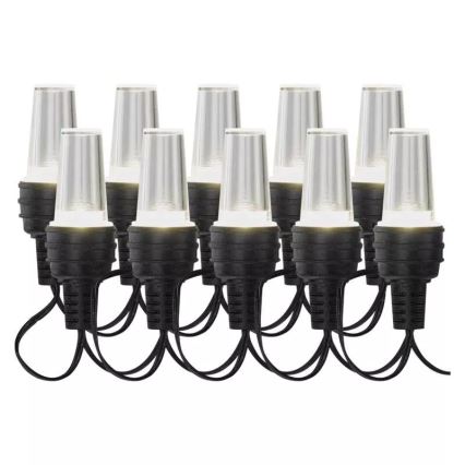 Instalație luminoasă LED de exterior pentru Crăciun 10xLED/9,5 m IP44 alb rece