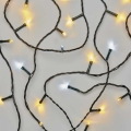 Instalație luminoasă LED de exterior pentru Crăciun, 80 LED/13 m, IP44, alb cald/alb rece