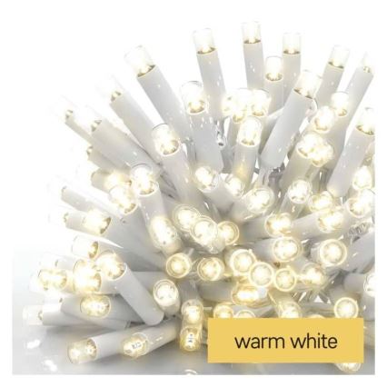 Instalație luminoasă LED pentru exterior 100xLED/10m IP44 alb cald