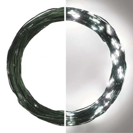 Instalație luminoasă LED pentru exterior, 150 LED / 20 m, IP44, alb rece