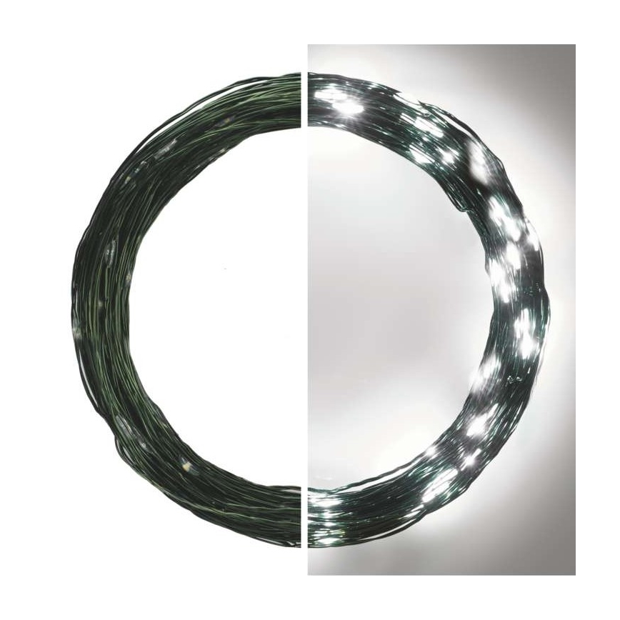 Instalație luminoasă LED pentru exterior, 150 LED / 20 m, IP44, alb rece